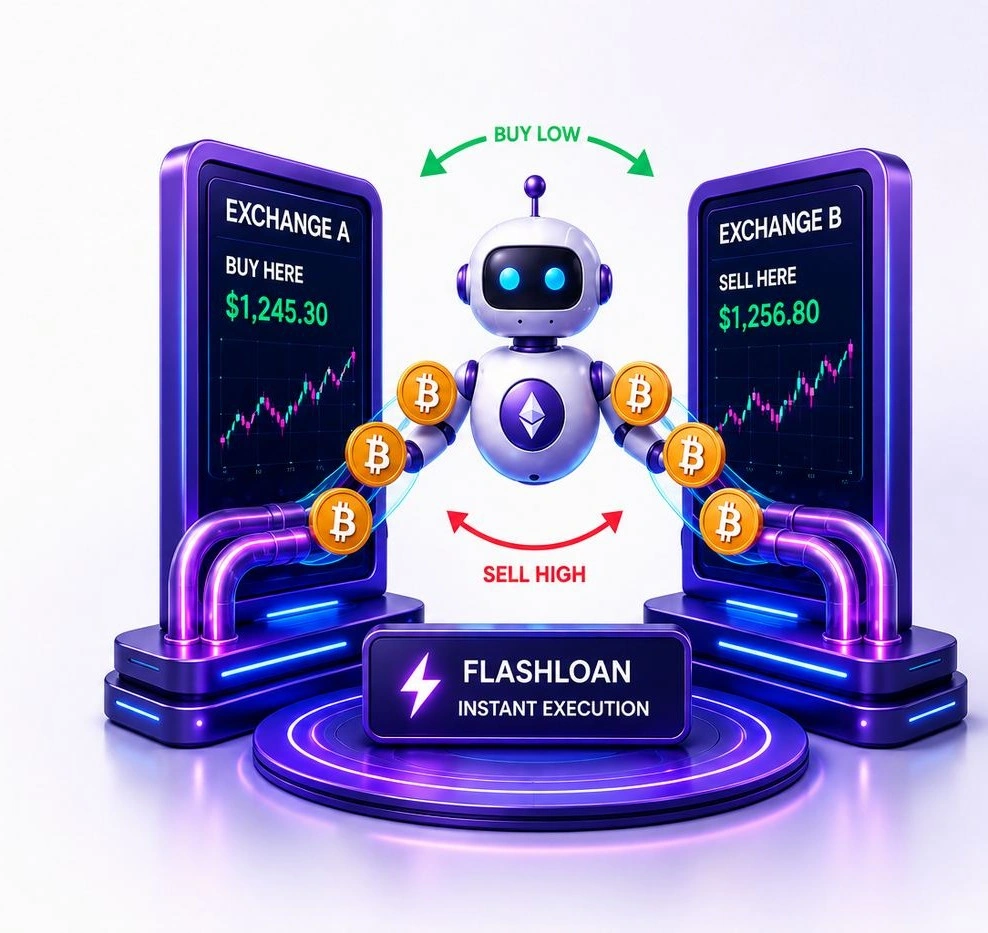 Flashloan Arbitrage Bot Development illustration
