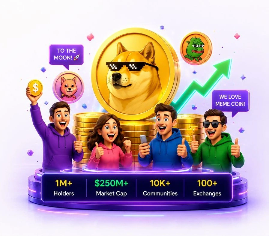 Meme Coin Development illustration