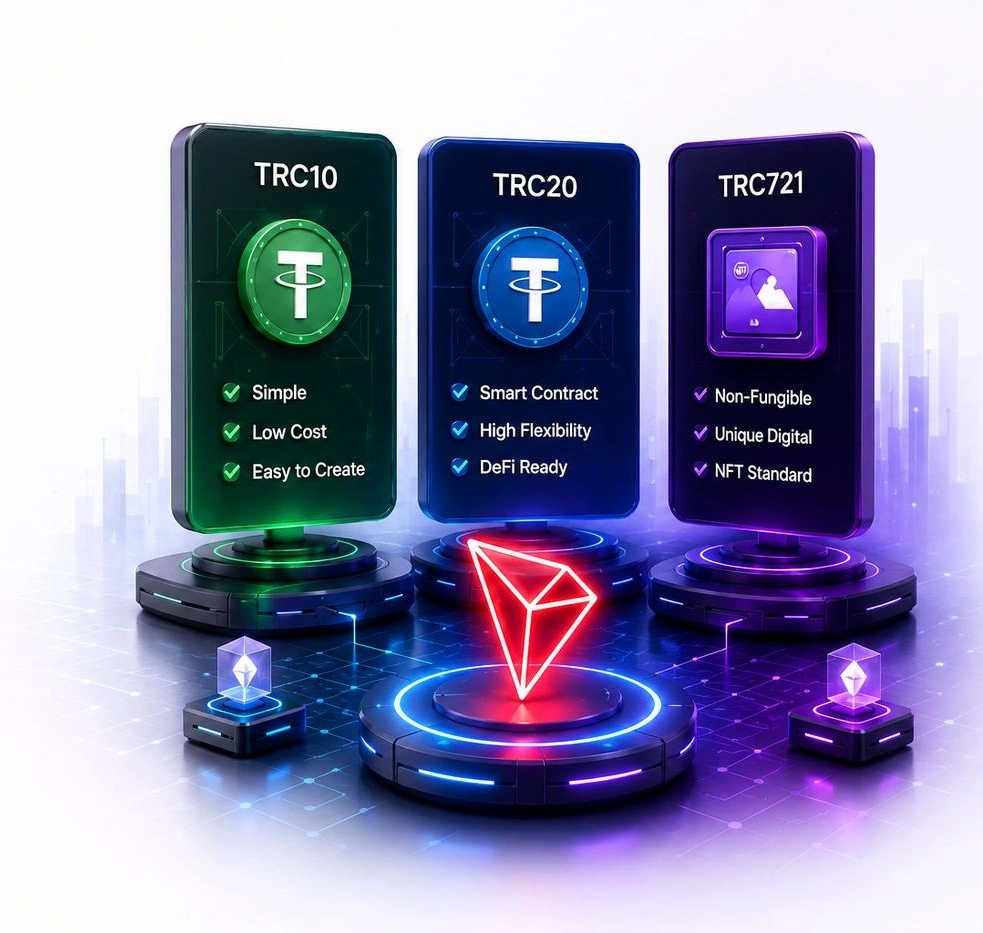 TRC10/TRC20/TRC721 Development illustration