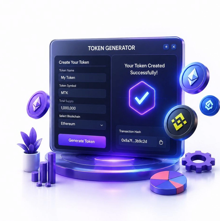 Token Generator Platform Development illustration